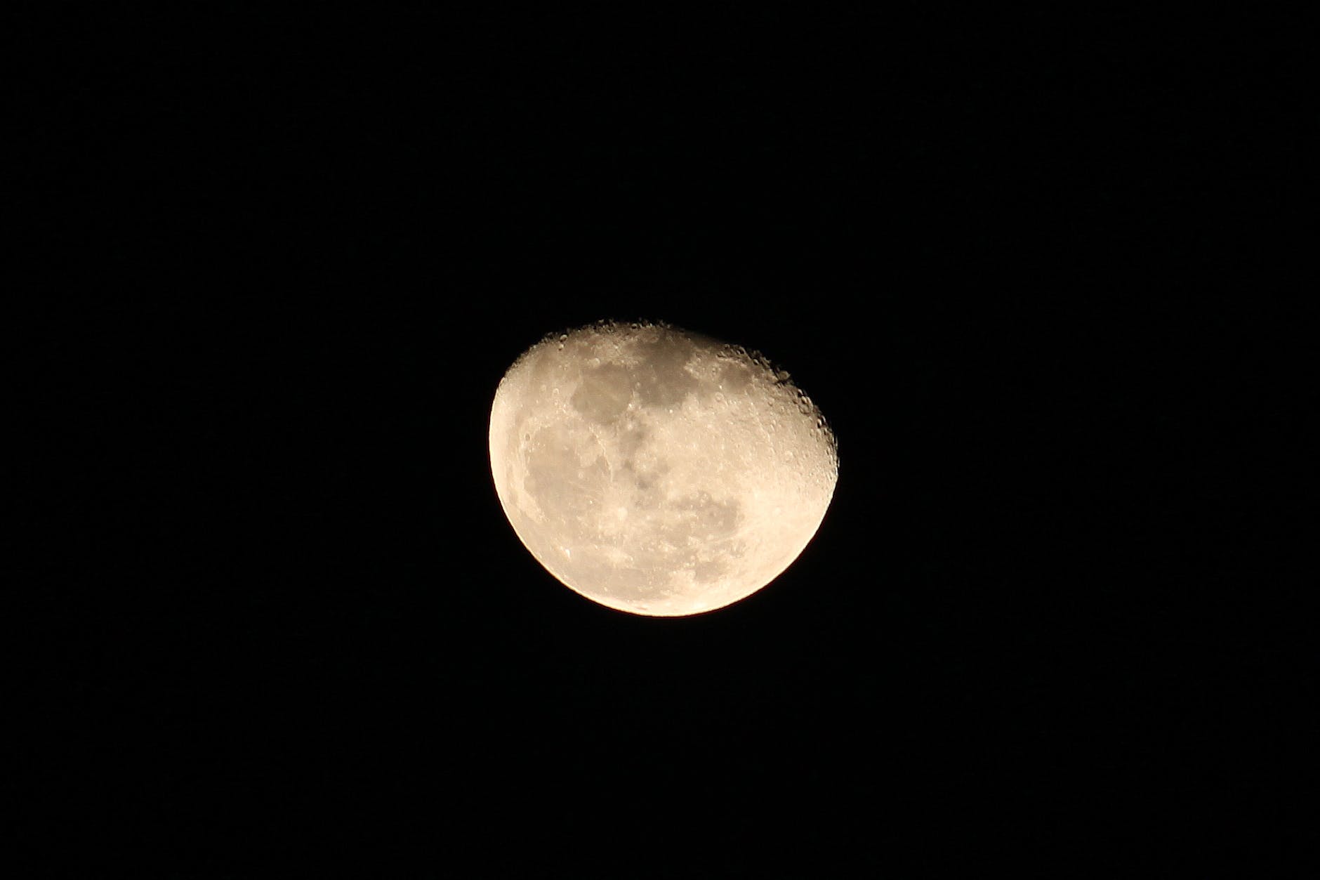 close up of moon in the sky