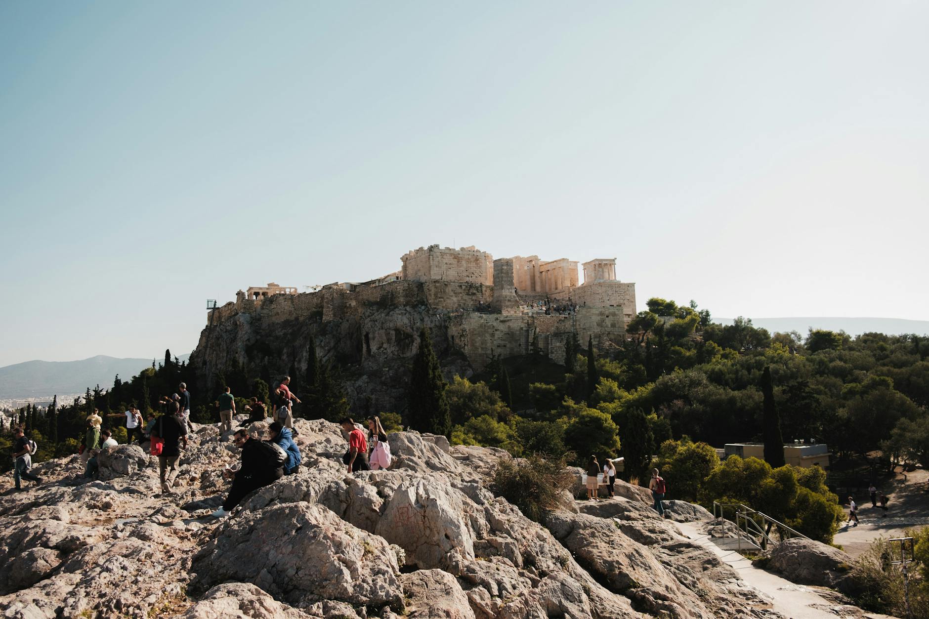 ruins of areopagus in athens