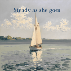 Read more about the article Steady as she goes, life goals