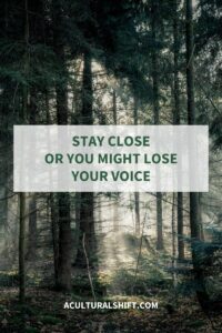 Read more about the article Stay close or you might lose your voice