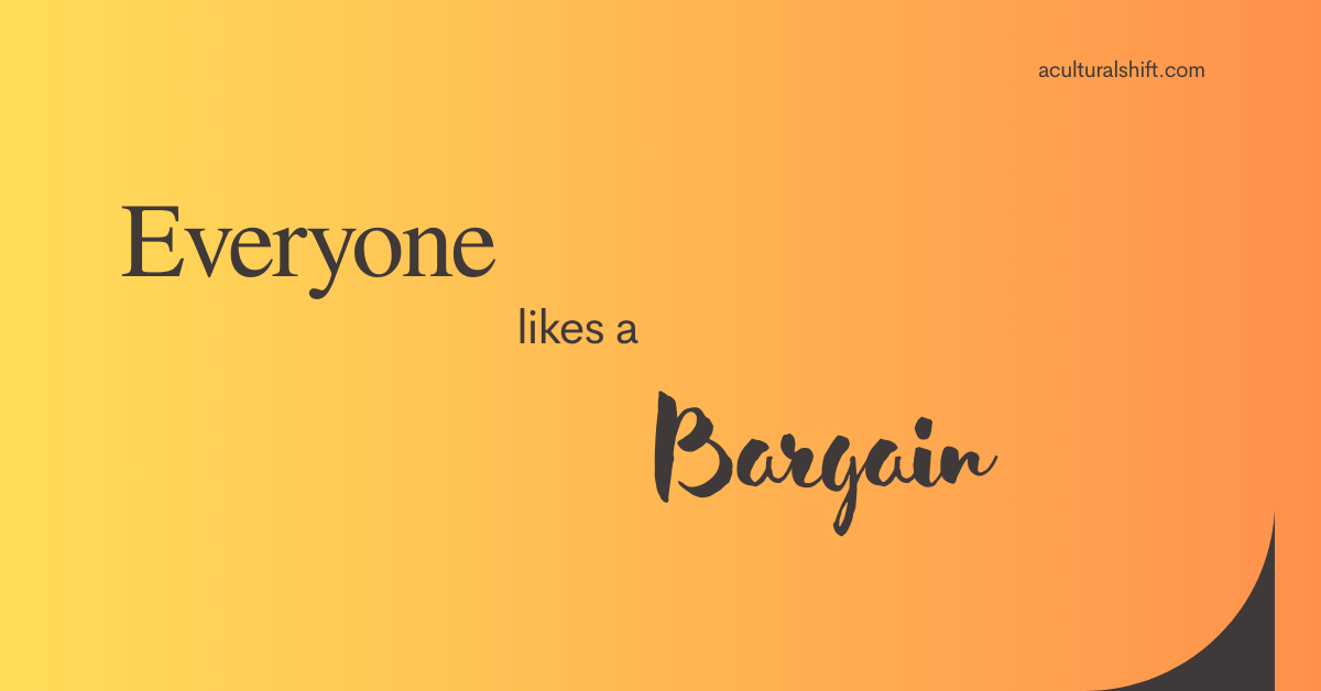You are currently viewing Everyone likes a bargain